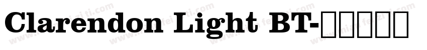 Clarendon Light BT字体转换